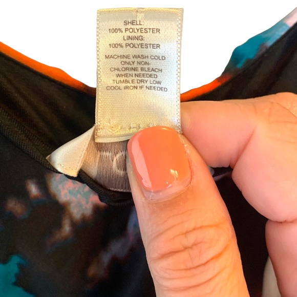 Loft Spaghetti Strap Ruffle Detail Multicolor Maxi Dress Petite Women’s Size 6 - Picture 7 of 11